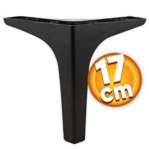 Sedef Lüks Mobilya Kanepe Sehpa Tv Ünitesi Koltuk Ayağı 17 Cm Siyah Baza Ayak