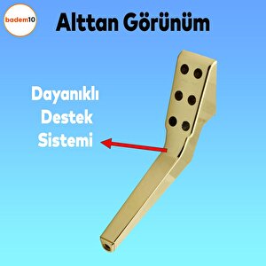 Logan Lüks Mobilya Kanepe Sehpa Tv Ünitesi Koltuk Ayağı 23 Cm Gold Altın Baza Ayak