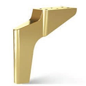 Logan Lüks Mobilya Kanepe Sehpa Tv Ünitesi Koltuk Ayağı 16 Cm Parlak Gold Baza Ayak