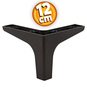 Sedef Lüks Mobilya Kanepe Sehpa Tv Ünitesi Koltuk Ayağı 12 Cm Siyah Baza Ayak