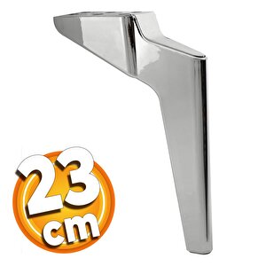 Logan Lüks Mobilya Kanepe Tv Ünitesi Koltuk Ayağı 23 Cm Krom Konsol Ayakları