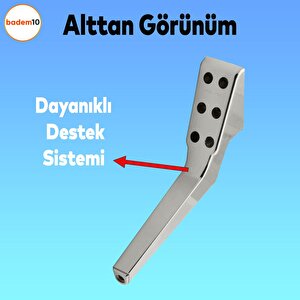 Logan Lüks Mobilya Kanepe Tv Ünitesi Koltuk Ayağı 23 Cm Krom Konsol Ayakları
