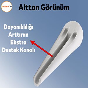 Napoli Lüks Mobilya Kanepe Tv Ünitesi Koltuk Ayağı 18 Cm Beyaz Konsol Ayakları
