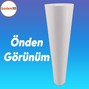 Napoli Lüks Mobilya Kanepe Tv Ünitesi Koltuk Ayağı 18 Cm Beyaz Konsol Ayakları