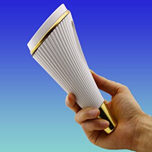 İron Lüks Mobilya Kanepe Sehpa Tv Ünitesi Koltuk Ayağı 19 Cm Beyaz Gold Baza Ayak