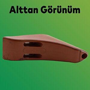 Göknar Lüks Mobilya Kanepe Sehpa Tv Ünitesi Koltuk Ayağı 10 Cm Kahverengi Ahşap Desenli Baza Ayak