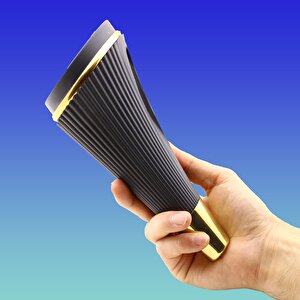 İron Lüks Mobilya Kanepe Sehpa Tv Ünitesi Koltuk Ayağı 19 Cm Siyah Gold Baza Ayak