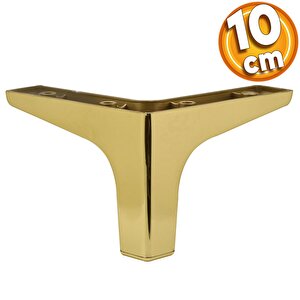 Sedef Lüks Mobilya Kanepe Sehpa Tv Ünitesi Koltuk Ayağı 10 Cm Altın Gold Baza Ayak