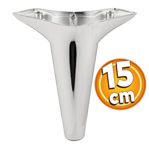 Aspen Mobilya Kanepe Sehpa Tv Ünitesi Baza Koltuk Ayağı Krom Renk 15 Cm Ayak