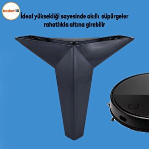 Kale Lüks Mobilya Kanepe Koltuk Tv Ünitesi Ayağı 15 Cm Siyah Ayakları