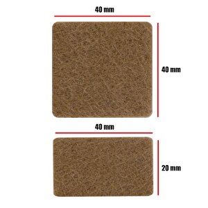 Masa Sandalye Parke Zemin Koruyucu Keçe Yapışkanlı 40 Mm (15'li Paket)