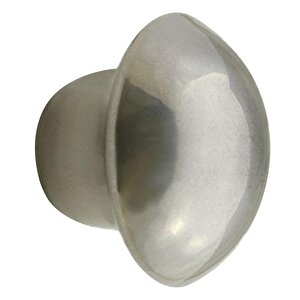 Mantar Düğme Kulp Çekmece Dolap Kapak Kulpu Kulbu Krom Tek Vidalı Metal Kulpları (10 Adet)
