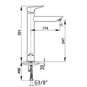 Fia Yüksek ( Çanak ) Lavabo Bataryası 102188089