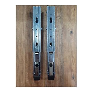 Mandallı Katlanabilir Masa Konsolu 1 Çift Çinko 40cm