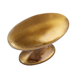 Luxury Arya Düğme Kulp Antik Sarı (2 Adet)