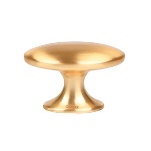 Luxury Arya Düğme Kulp Mat Altın (2 Adet)