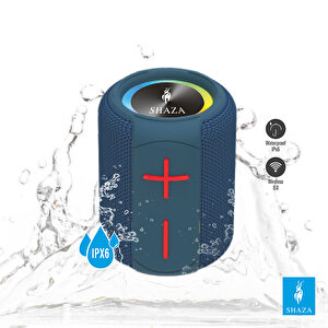 Taşınabilir Bluetooth Hoparlör Ipx6 Suya Dayanıklı - 8w Ses Çıkışı Mavi