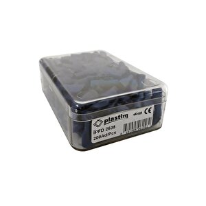 Plasti̇m 1,50-2,50 Mm Dişi Faston Tip İzoleli Mavi Kablo Ucu ( 200 Adet )