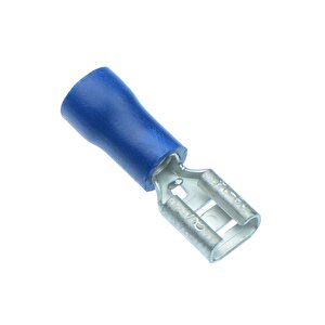 Plasti̇m 1,50-2,50 Mm Dişi Faston Tip İzoleli Mavi Kablo Ucu ( 400 Adet )