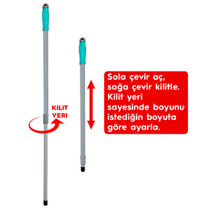 Smarter Magic Mop + Mi̇krofi̇ber 3 Lü Temi̇zli̇k Bezi̇ Paspas Mandalli Yer Yüzey Temi̇zli̇k Havlusu Bezi̇ Uyumlu