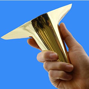 Aspen Mobilya Kanepe Sehpa Puf Koltuk Ayağı Gold Altın Baza Ayak 12 Cm (4 Adet)