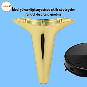 Aspen Mobilya Kanepe Sehpa Tv Ünitesi Baza Koltuk Ayağı Gold Altın Renk 20 Cm Ayak