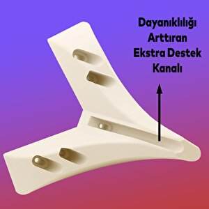 Petek Lüks Mobilya Kanepe Sehpa Tv Ünitesi Koltuk Puf Ayağı 14 Cm Krem Altın Baza Ayak 4 Adet