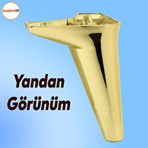 Aspen Lüks Mobilya Kanepe Koltuk Tv Ünitesi Baza Çekyat Yükseltici Ayağı Ayakları 15 Cm Altın Ayak