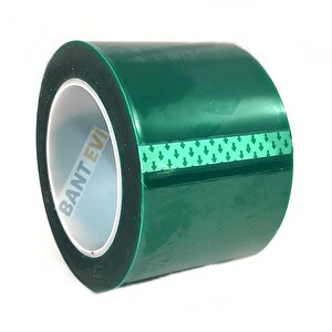 Yüksek Isıya Dayanıklı Bant Maskeleme Bandı 50mmx66m Yeşil Polyester 5cm 50 mm