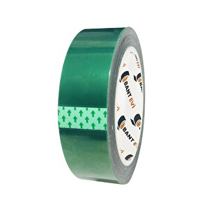 Yeşil Polyester Maskeleme Bandı 30MM x 66METRE  Yüksek Isıya Dayanıklı Bant 30 mm
