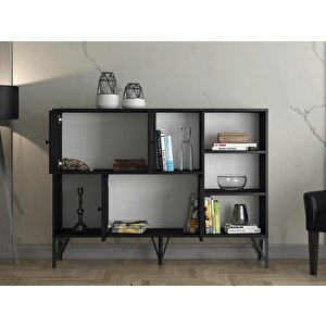 Wood'n Love Rüzgar 140 Cm Metal Ayaklı Konsol - Siyah / Siyah