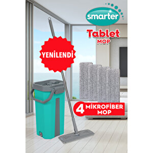 Tablet Mop 4 Adet Mi̇krofi̇ber Mop Temi̇zli̇k Seti̇ (yeşil)