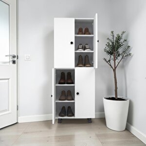 Bukle Çok Amaçlı Mutfak Banyo Ayakkabılık Dolabı 180 cm 5 Bölmeli