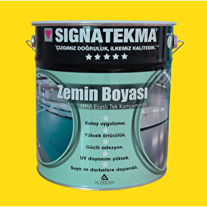 Zemin Boyası-MMA Reçine Esaslı 20 Kg Sarı RAL 1023