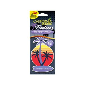 California Scents Palms Monterey Vanilla Tatlı Vanilya Parfümlü Asma Koku 4'lü Set