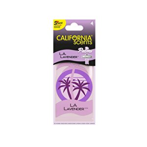 California Scents Palms La Lavender Lavanta Çiçeği Parfümlü Asma Koku 4'lü Set