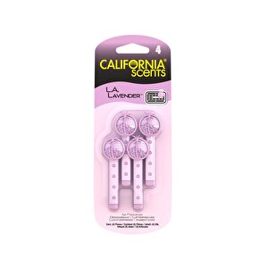 California Scents Vent Stick La Lavender Lavanta Çiçeği Parfümlü Kalorifer Geçme Koku 4'lü Set