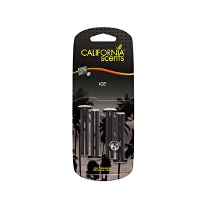 California Scents Vent Stick Ice Sandal Ağacı, Bergamot Ve Limon Bileşimli Kalorifer Geçme Koku 4'lü