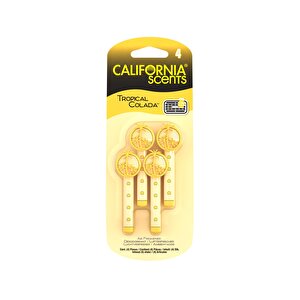 California Scents® Vent Stick"tropical Colada" Kalorifer Geçme Koku 4'lü Set