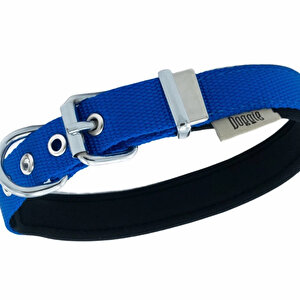 Doggie Konfor Dokuma Kemikli Boyun Tasması Royal Blue 2.0*35-40 Cm (dsbt-2062 M)