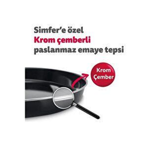Simfer M4503 45 Lt Inox Turbo Midi Fırın