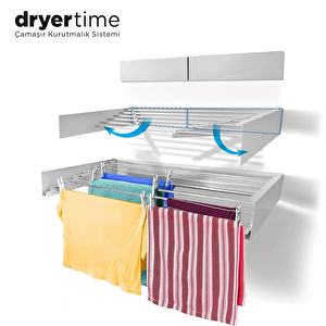 Dryertime Duvara Monte Katlanabilir Çamaşır Kurutma Askısı