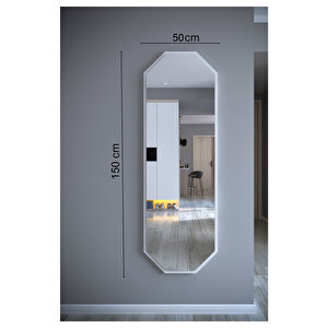 150 Cm Beyaz 6 Gen Duvar Salon Antre Hol Koridor Mutfak Banyo Ofis Aynası