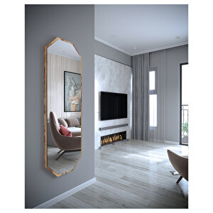 120 Cm Ceviz 6 Gen Duvar Salon Antre Hol Koridor Mutfak Banyo Ofis Aynası