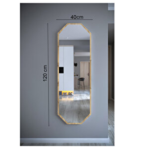 120 Cm Safir Meşe 6 Gen Duvar Salon Antre Hol Koridor Mutfak Banyo Ofis Aynası
