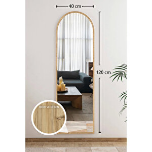 120 Cm Safir Meşe Kubbe Duvar Salon Antre Hol Koridor Mutfak Banyo Ofis Aynası