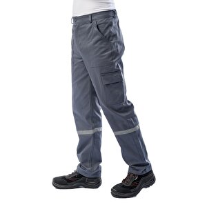 Kışlık Teknik İş Pantolonu 2958 Simplex 7/7 390 Gsm %100 Pamuklu Renk Gri S