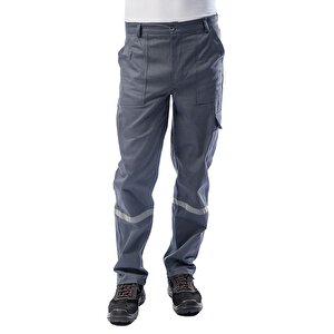 Kışlık Teknik İş Pantolonu 2958 Simplex 7/7 390 Gsm %100 Pamuklu Renk Gri XXL