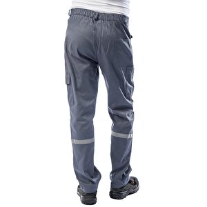 Kışlık Teknik İş Pantolonu 2958 Simplex 7/7 390 Gsm %100 Pamuklu Renk Gri XXL