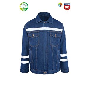 İş Takımı Likralı Kot Pantalon Ve Kot İş Montu Myform 3109-2150 M
